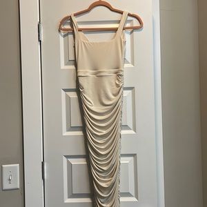 Oh Polly ivory midi dress